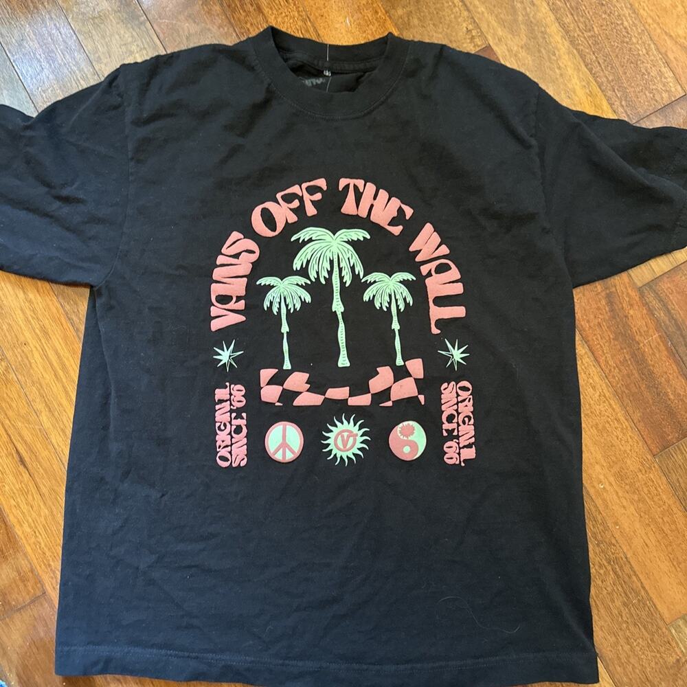Vans Off The Wall Vibrant Palm Tree T Shirt Mens Size Medium
